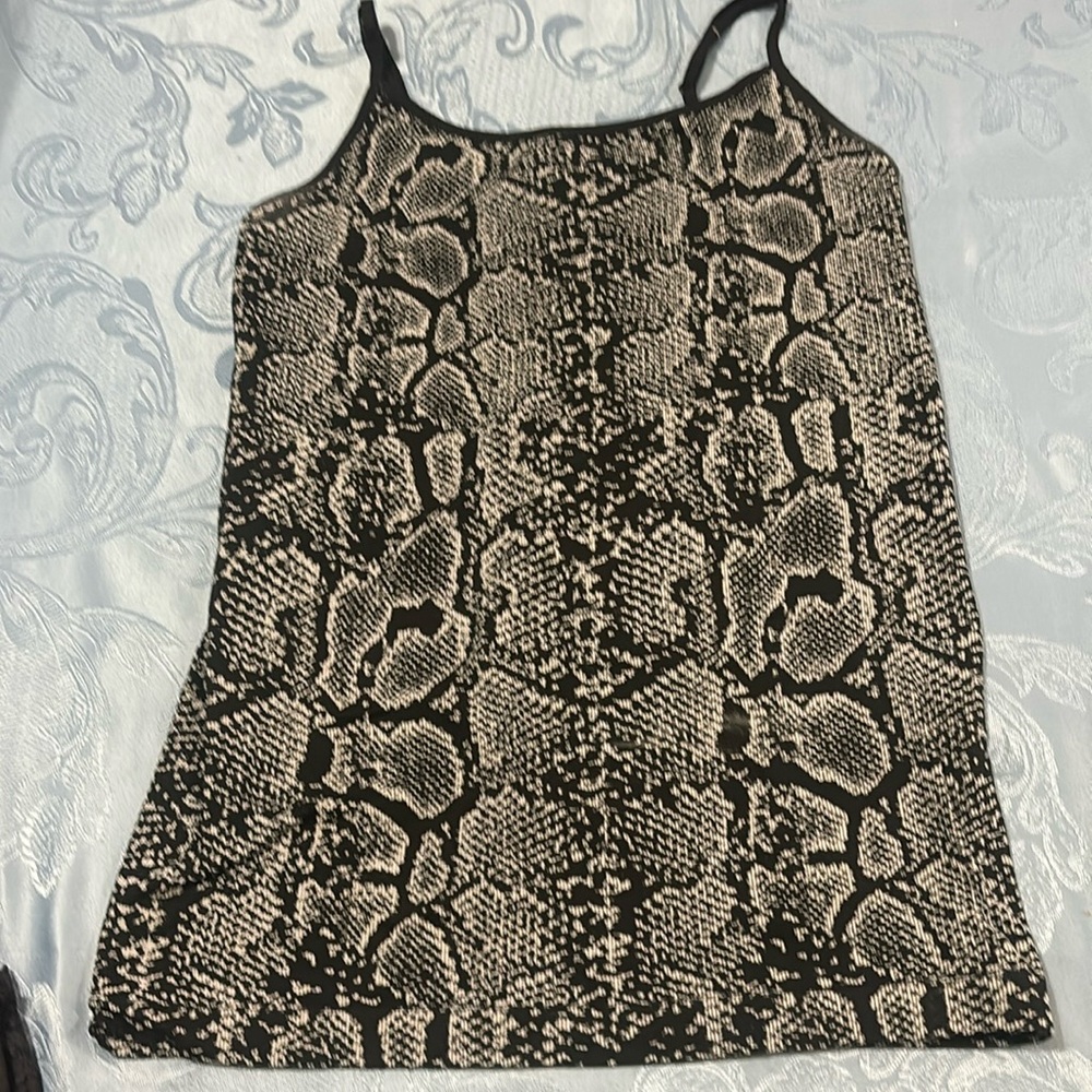 Lack/gray top adjustable straps